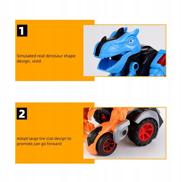 Giocattolo Trasformabile Auto-Dinosauro in ABS per Bambini - Regalo Perfetto
