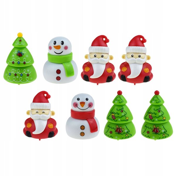 Set mit 8 bunten Rückziehautos mit Weihnachtsmotiv für Kinder