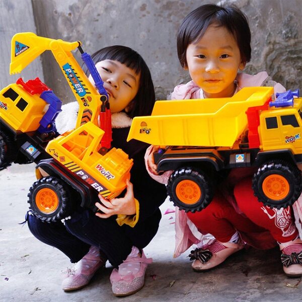 Bau-LKW-Modell aus Kunststoff zum Spielen und Lernen für Kinder