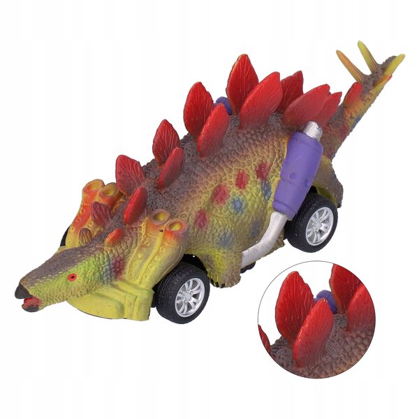 Macchinina Giocattolo Dinosauro a Frizione per Bambini 2+ con Design 4x4
