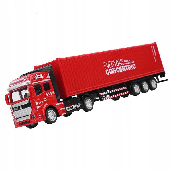 1:48 Legierungs-Container-LKW-Modell, realistisches Spielzeug für Kinder