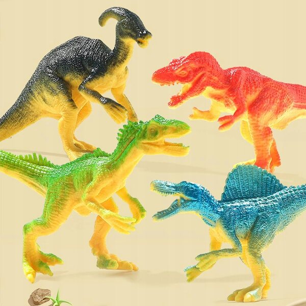 Macchinina Pull-Back con Dinosaurs e Pista in Plastica per Bambini
