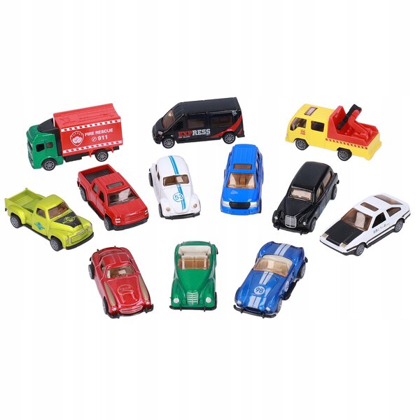 Kinderautomodell aus Metall im Maßstab 1:60 mit Rückzugsmotor