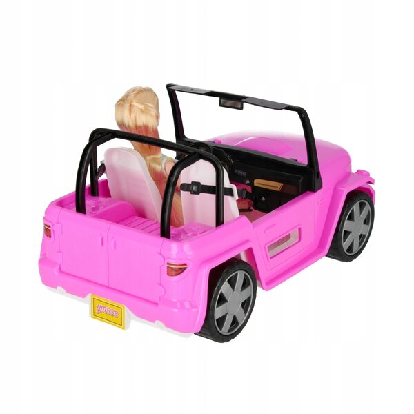 Auto dla lalek z akcesoriami MEGA CREATIVE 568370 różowy