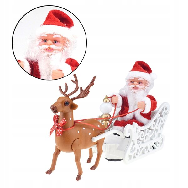 Weihnachtsmann-Weihnachtsdekoration mit Musik und Bewegung für die Weihnachtsfeier