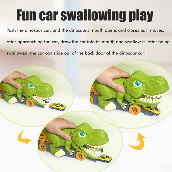 Dinosaurier-LKW-Spielzeug mit Trägheitsbewegung und Spielmatte