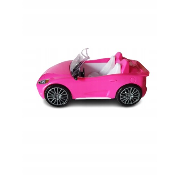 Rosa Spielzeugauto für Puppen, exklusives Cabriolet, Maße 27x13x9 cm