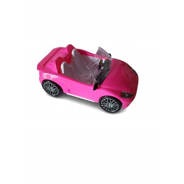 Rosa Spielzeugauto für Puppen, exklusives Cabriolet, Maße 27x13x9 cm