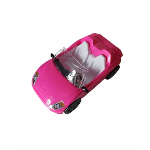 Rosa Spielzeugauto für Puppen, exklusives Cabriolet, Maße 27x13x9 cm