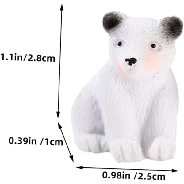 YARNOW 12 Pezzi Statuette Orsi in Resina Miniature Decorative per Giardino e Casa