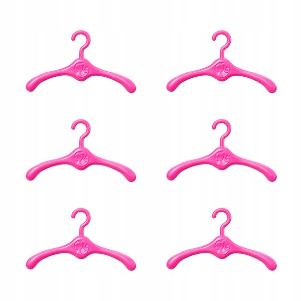 Barbie-Kleiderschrank für Fashionistas-Kleidung mit 6 Kleiderbügeln – Sehen Sie sich die Mode der Puppen an