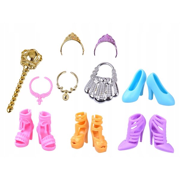 Anlily Puppenmodell mit 11 Prinzessinnenkleidern und Accessoires für Mädchen