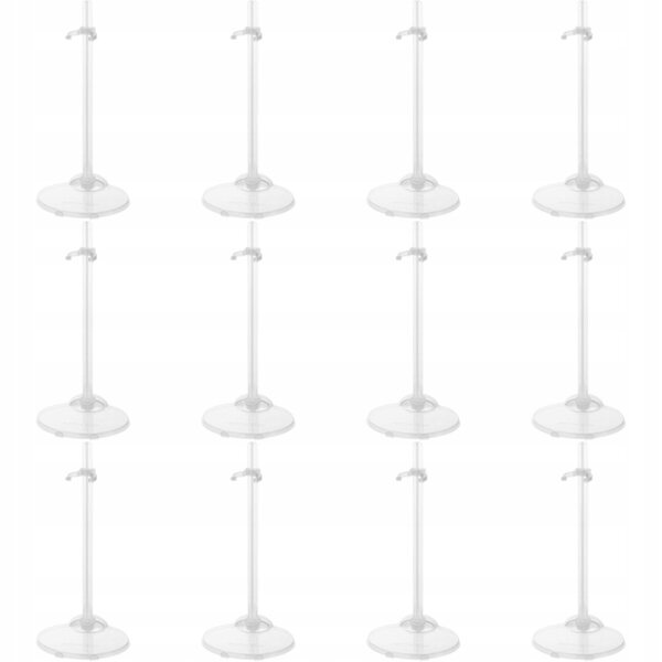 Set 12 supporti trasparenti per bambole e action figures - Organizer resistente