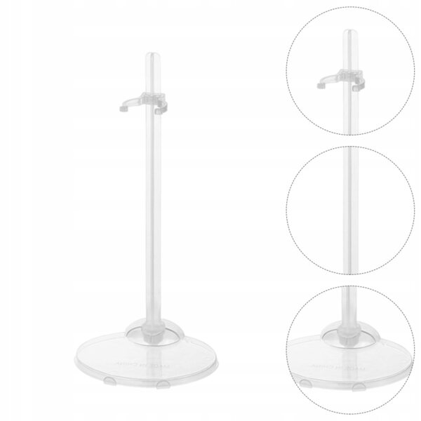 Set 12 supporti trasparenti per bambole e action figures - Organizer resistente