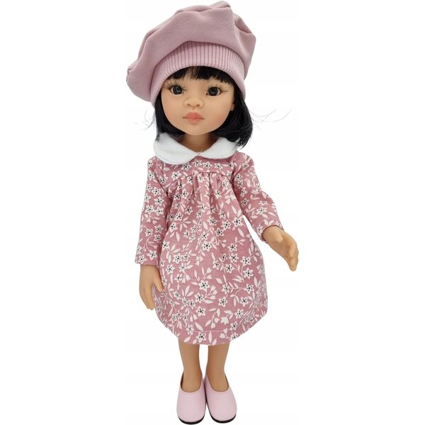 Bekleidungsset für Paola Reina 32 cm Puppen mit Pudrati-Blumenkleid