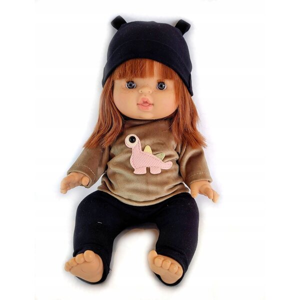 Completo per bambole Miniland 32-38 cm: maglietta, leggings e cappello a scelta
