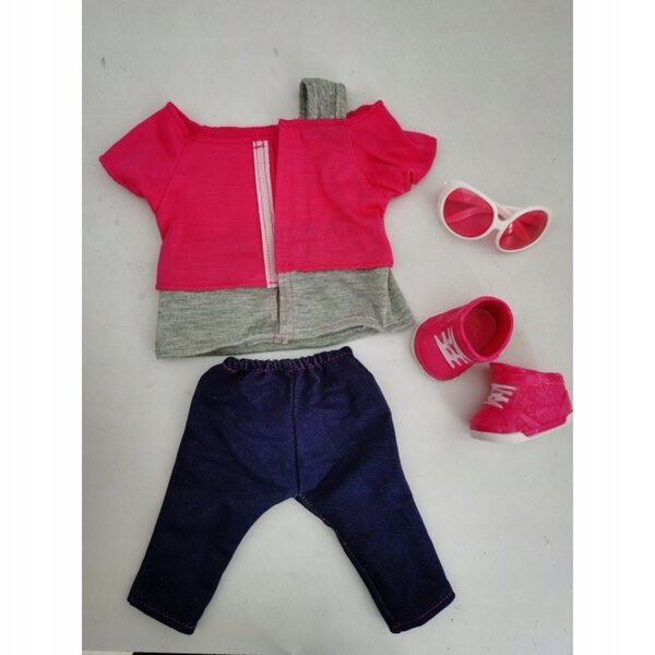 WOOPIE-Outfit für LOVE-Puppen mit Brille und Schuhen für 43–46 cm