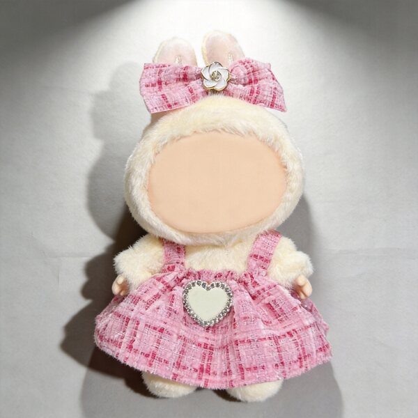 Kleidungsset für 17-cm-Puppen, Hase, eleganter Tweed und raffinierte Details