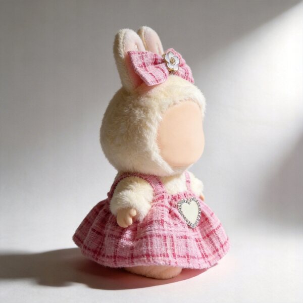 Kleidungsset für 17-cm-Puppen, Hase, eleganter Tweed und raffinierte Details