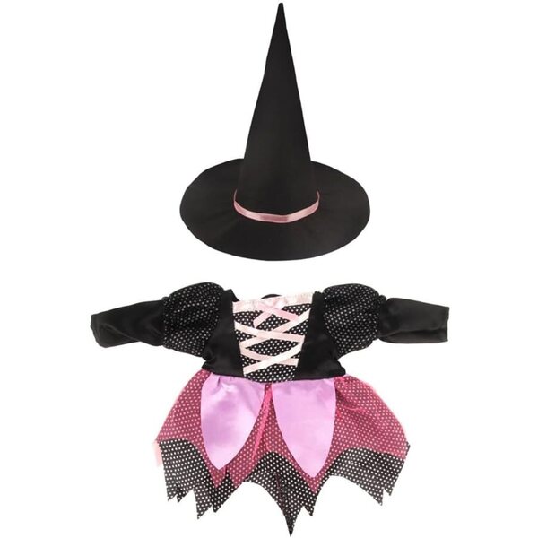 Kleidung für amerikanische Puppen 18 Zoll – Halloween-Hexenkostüm 2-teilig