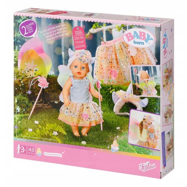 BABY BORN Einhorn-Kleidungsset für Mädchen und 43-cm-Puppe