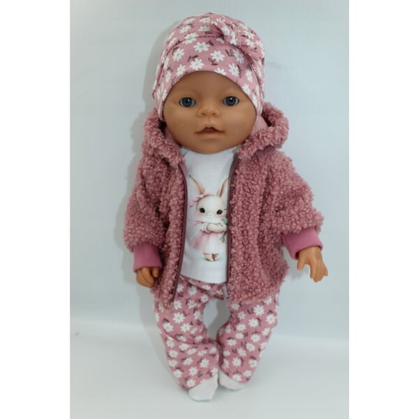 Bekleidungsset für Puppe 41-44 cm mit 7 Elementen, Jacke und Shorts