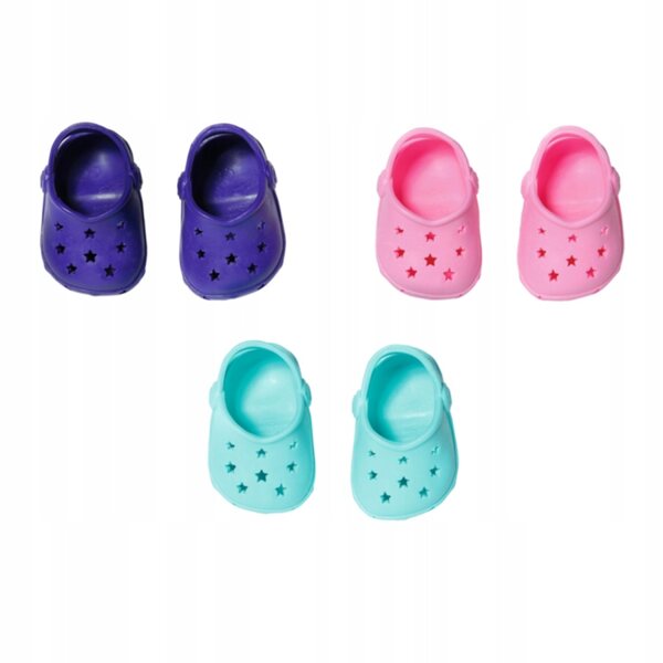 BABY Born Bunte Sandalen mit Ziernadeln für 43-cm-Puppen