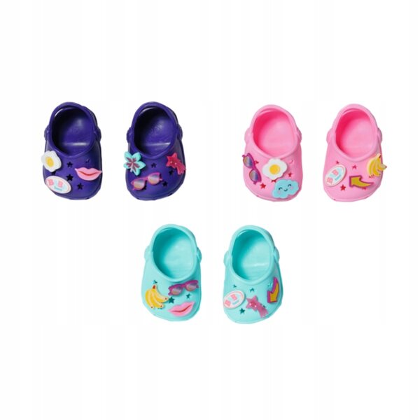 BABY Born Bunte Sandalen mit Ziernadeln für 43-cm-Puppen