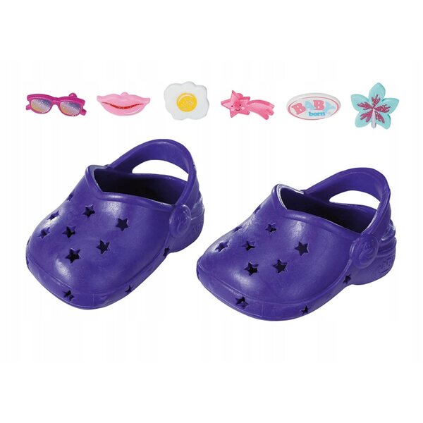 BABY Born Bunte Sandalen mit Ziernadeln für 43-cm-Puppen