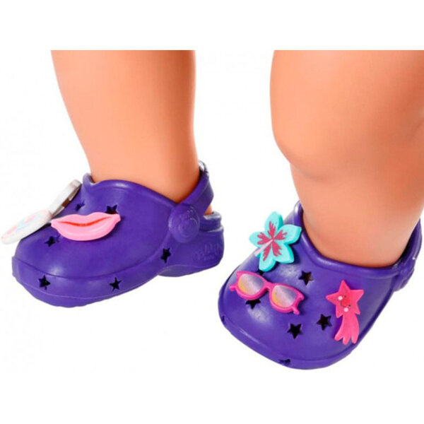 BABY Born Bunte Sandalen mit Ziernadeln für 43-cm-Puppen