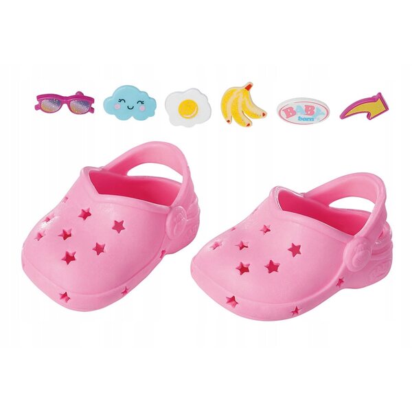 BABY Born Bunte Sandalen mit Ziernadeln für 43-cm-Puppen