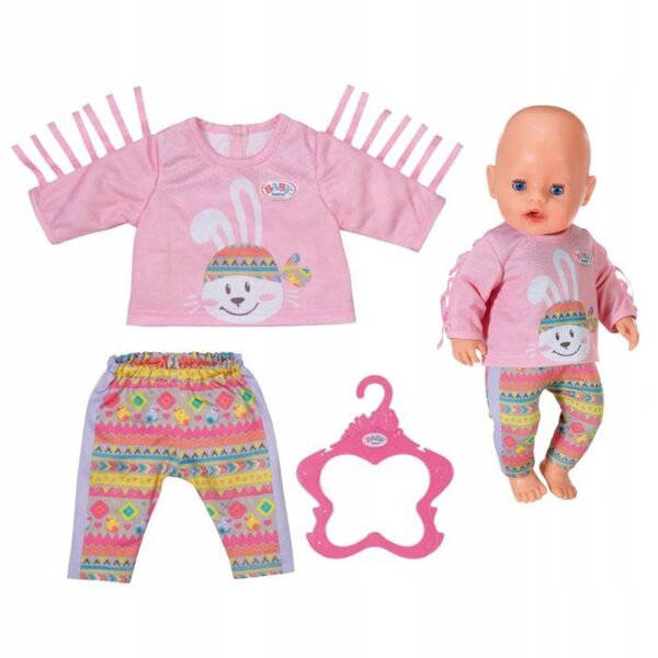Costume da Coniglio Trendy Baby Born per Bambole 43 cm con Dettagli Boho e Pantaloni Etnici