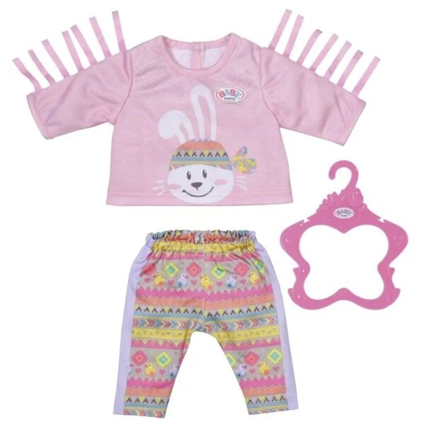 Costume da Coniglio Trendy Baby Born per Bambole 43 cm con Dettagli Boho e Pantaloni Etnici
