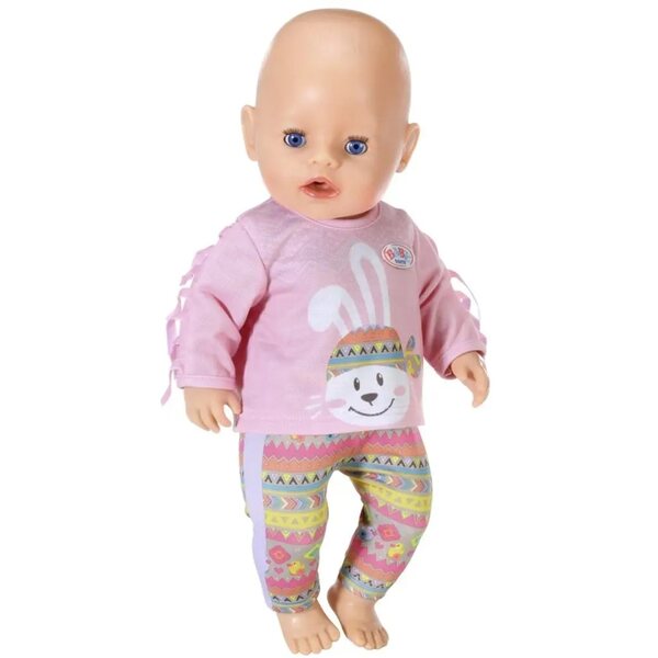 Costume da Coniglio Trendy Baby Born per Bambole 43 cm con Dettagli Boho e Pantaloni Etnici