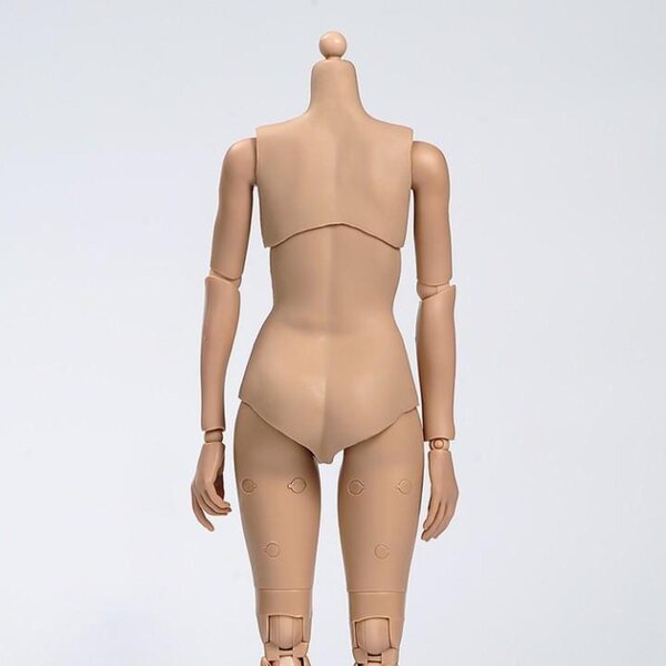 Figura 1/6 Femminile Corpo Nudo Braccia Sottili con Collo Elastica 27 cm