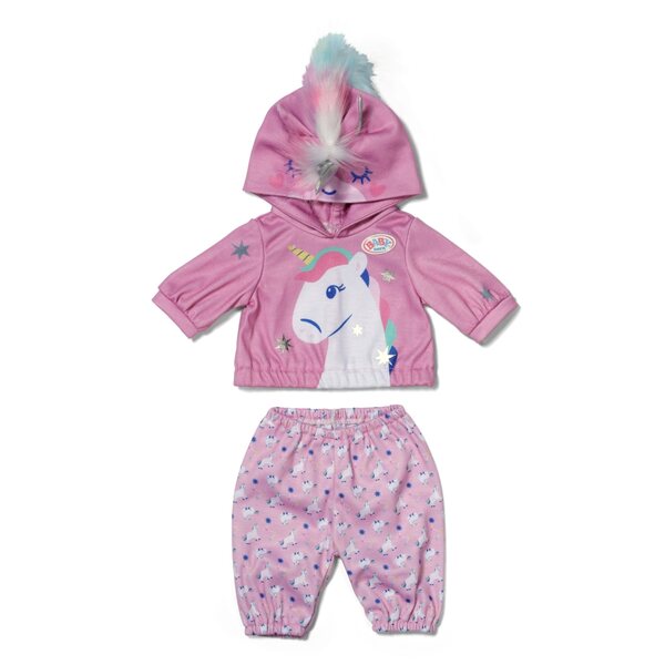 Costume unicorno Baby Born rosa in tessuto per bambole 43 cm e peluche