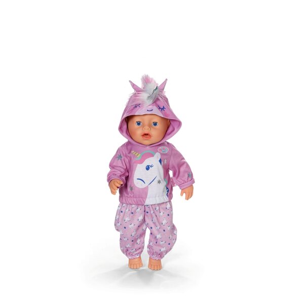 Costume unicorno Baby Born rosa in tessuto per bambole 43 cm e peluche