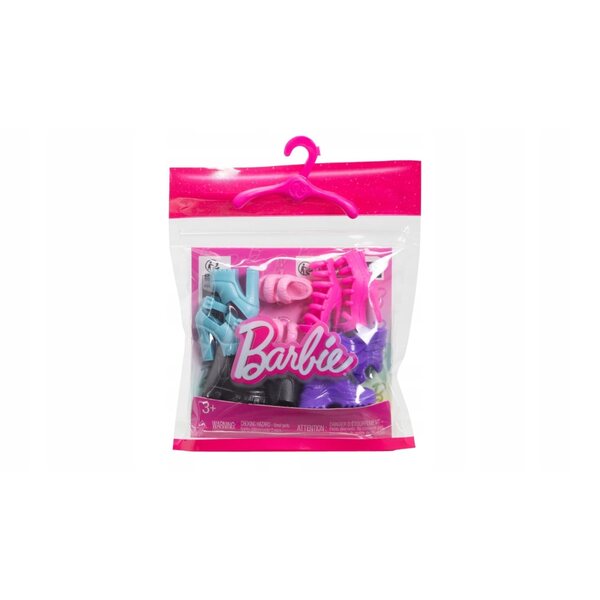 Barbie Mattel – Set mit 5 Paar trendigen Schuhen für Puppen, Modeaccessoires