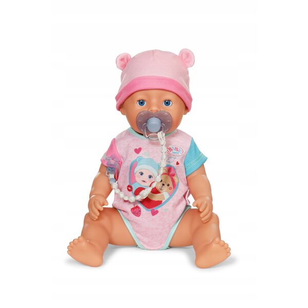 BABY born Smoczek mit grauem Clip für 43 cm Puppen, praktisches und sicheres Accessoire