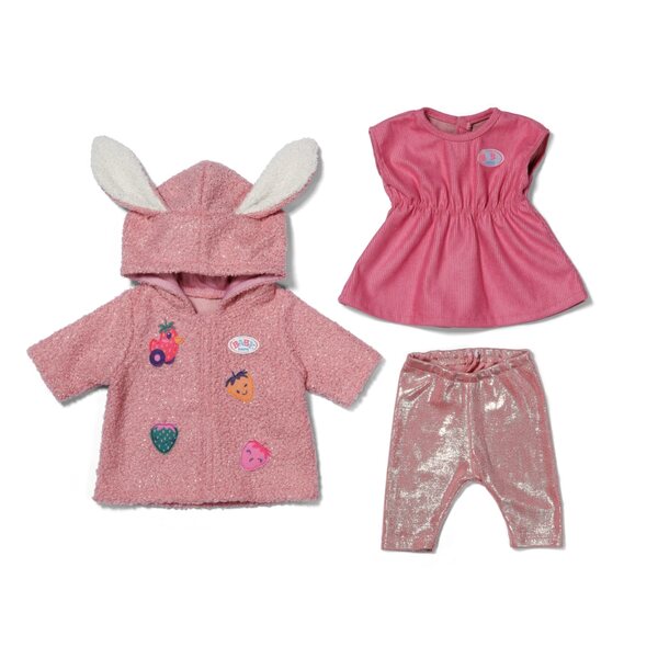 BABY born Set mit rosa Jacke und Kleid für 43 cm große Puppen – Modeaccessoires für Kinder