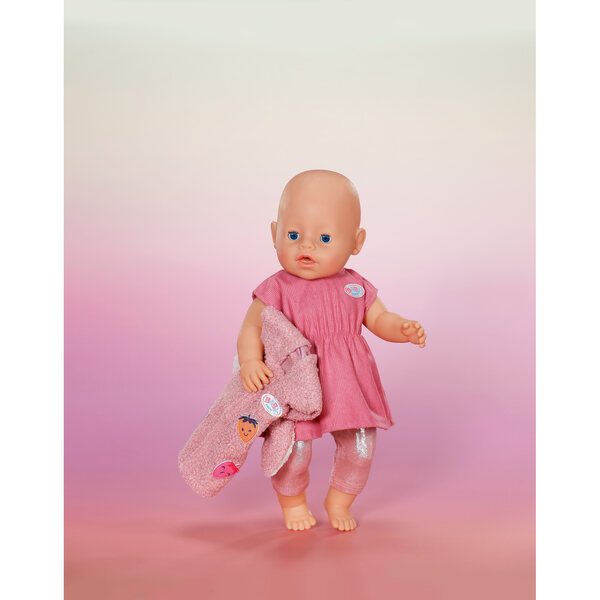 BABY born Set mit rosa Jacke und Kleid für 43 cm große Puppen – Modeaccessoires für Kinder
