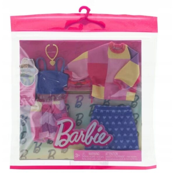 Barbie-Set mit Kleidung und Modeaccessoires für Kinder ab 3 Jahren Mattel