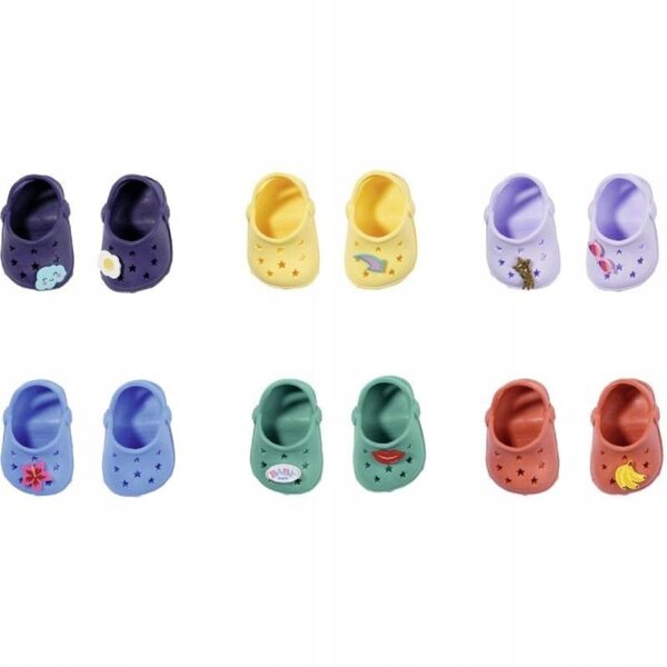 Baby Born 828311 Buciki Crocsy mit Puppendekorationen, verschiedene Farben