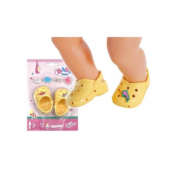 Baby Born 828311 Buciki Crocsy mit Puppendekorationen, verschiedene Farben