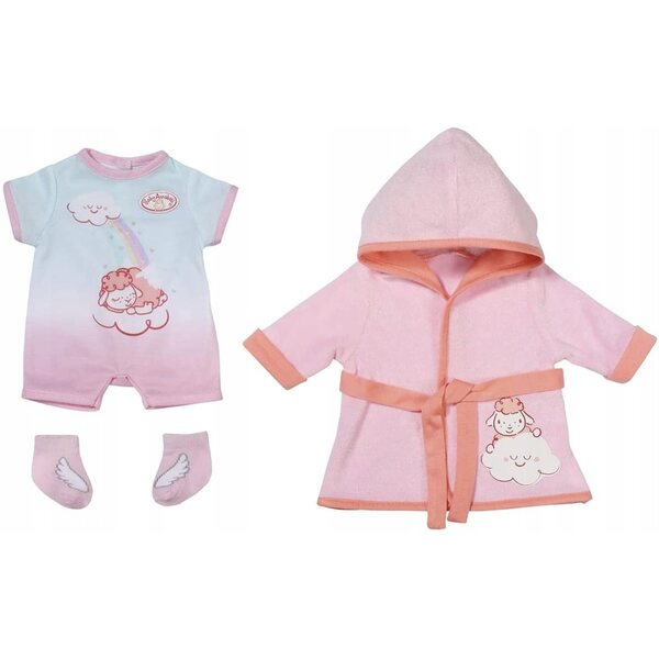 Deluxe Baby Annabell Badeanzug für 43 cm große Puppen mit Bademantel und Body