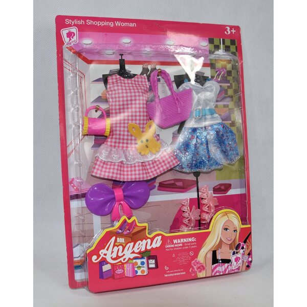 Kleidungsset für Angena-Puppen mit Kleidung und Modeaccessoires für Kinder