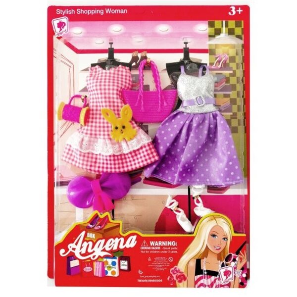 Kleidungsset für Angena-Puppen mit Kleidung und Modeaccessoires für Kinder
