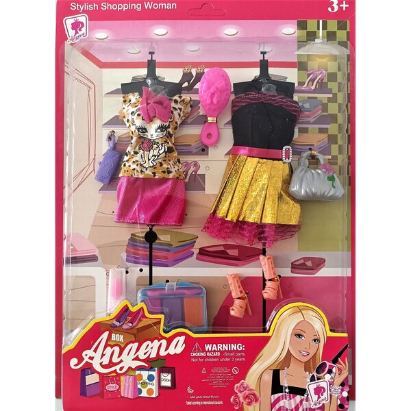 Kleidungsset für Angena-Puppen mit Kleidung und Modeaccessoires für Kinder