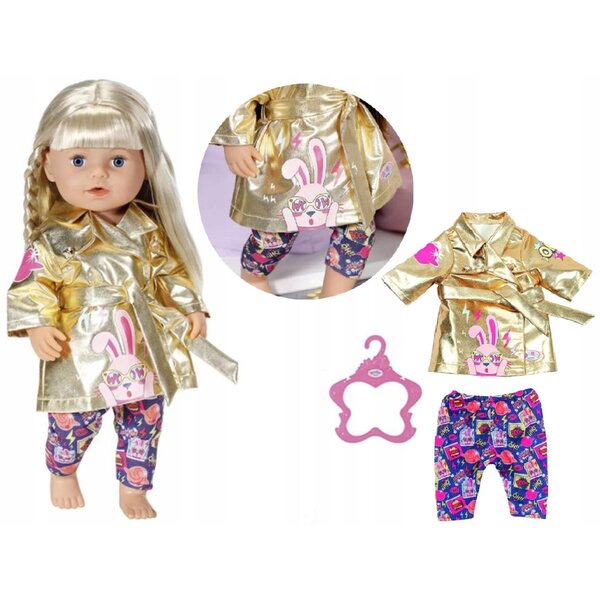 Baby Born Set aus Mantel und Hose, 43 cm, Happy Birthday