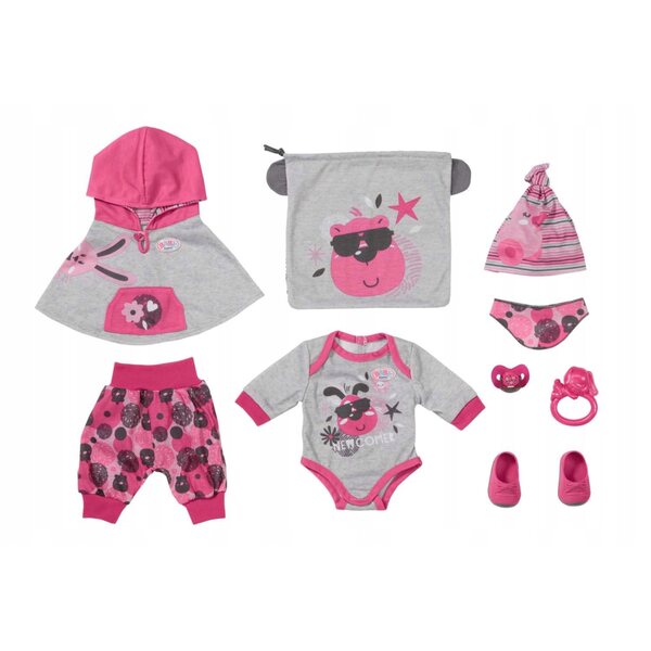 Baby Born Deluxe Set für Neugeborene 43 cm mit kompletter Kleidung und Accessoires